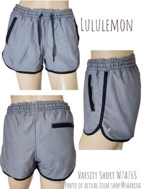 Lululemon Women's Swift Varsity Track Shorts Linerless W7A76S Black 4